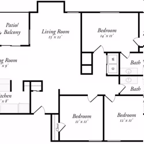 Unit 164 269 floor plan
